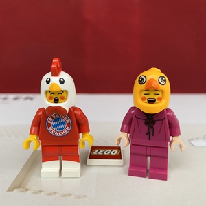 lego乐高 11262pb01 小鸡头 人仔 动物 禽兽素色 头盔 帽子 头套