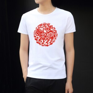 剪纸t恤diy材料包  热转印剪纸材料