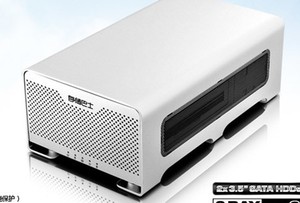 元谷存储巴士S500 3.5寸双盘抽取阵列硬盘盒USB3.0+eSATA元谷S500