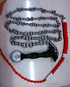 手工制作不锈钢健身鞭响鞭甩鞭正宗中华麒麟鞭