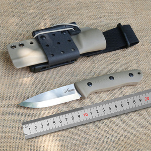 第九区生存者3雷胖子斯堪刃小直刀d2钢户外刀具垂钓野营工具小刀