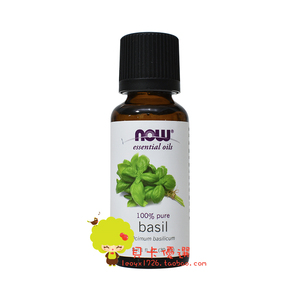 美国诺奥now foods罗勒精油30ml 九层塔 香薰 单方精油 basil oil