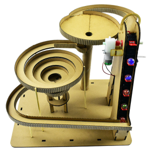 创客g坊 环创纸板创意手工作业循环弹珠轨道过山车模型拼装材料包