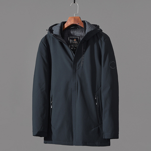 高档商务男装 白鹅绒中长款羽绒服