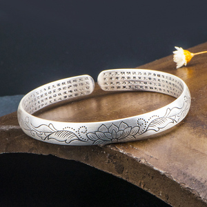 古道月银女士银手镯