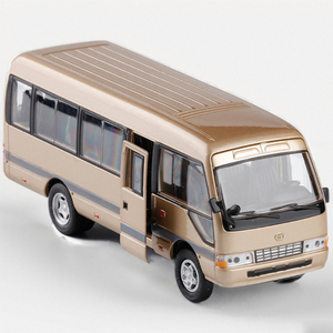 1:32丰田考斯特巴士车汽车模型合金大客车仿真儿童玩具车男孩礼物