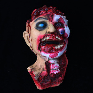 鬼屋房间布置恐怖死人头吓人断头惊悚脑浆鬼头摆件探案馆布景道具