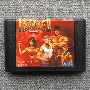 (全集成)精品世嘉md卡《怒之铁拳2》可选25人 加入恐龙快打人物