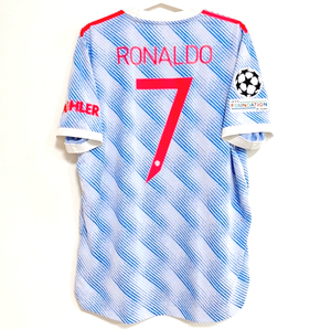 阿迪达斯 曼联 21/22赛季 球员版 客场短袖 c罗球衣 桑乔 gm4622