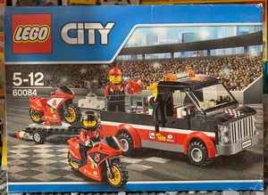 古董乐高lego60084摩托赛车运输车 城市2015年乐高积木玩具二手