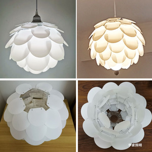 现代简约北欧创意松果灯罩外壳餐厅卧室吊灯个性时尚吧台灯饰灯具
