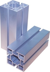 40方柱80四槽方柱展会型材展位立柱展览器材铝合金4cm四槽方柱