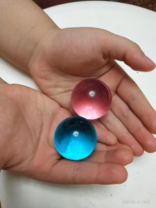 彩色25mm玻璃童年溜溜球玻璃珠子幼儿园夹弹珠游戏道具按摩保健球