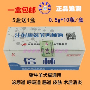 注射用氨苄西林钠兽药犬猫猪羊感冒发热咳嗽腹泻泌尿道消炎针兽用