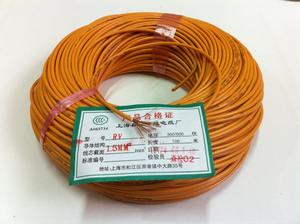 上海森亚电线电缆厂*厂家直销全铜国标多股软电线RV1.5MM*橙色