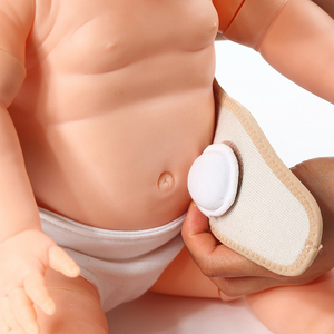 脐疝带袋新生婴儿型护脐带宝宝压肚脐包凸鼓肚脐贴医用透疝气绑带