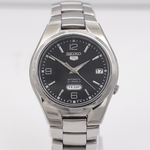 二手日本原装正品精工seiko黑盘夜光全自动机械男古董老手表7s26b
