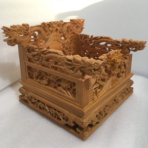 五龙神椅木雕佛像底座请椅文椅神明龙椅家用神轿神像宝座座椅定制