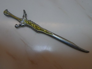 【兵器】 刀剑  港漫 神兵玄奇 玉皇朝 4寸 天晶  银色