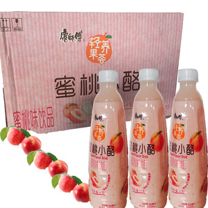 (新日期)康师傅饮料蜜桃小酪 500ml*8瓶桃子口味饮品 多省包邮