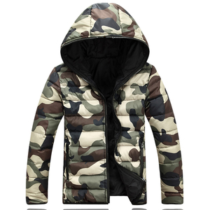 【高品质】男冬季情侣棉衣外套双面可穿迷彩外套1411B-ST503-P65