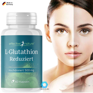 德国新品双倍glutathione左旋谷胱甘肽胶囊排除黑色素美颜全身白