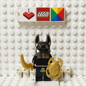 lego乐高 pha008阿努比斯胡狼神 埃及探险7327 含刀和盾 头部原封