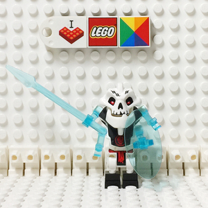 lego乐高 幻影忍者 njo014m萨姆卡 透明蓝色手长矛盾牌 2505 2507