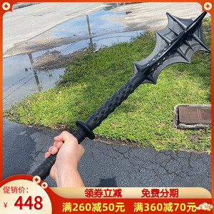 美国联合刀具守夜人叶锤大头锤钉锤狼牙棒短棍防身车载防卫非金属