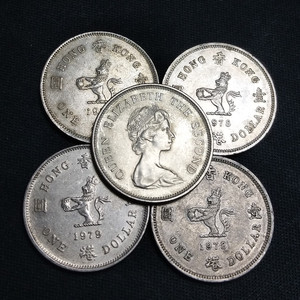 香港7-80年代 英女王青年头像 外国硬币外币直径25mm 年份随机