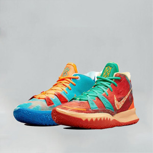 欧文7代红蓝鸳鸯湖水绿男女黑紫金kyrie7白绿蓝金白蓝粉篮球鞋