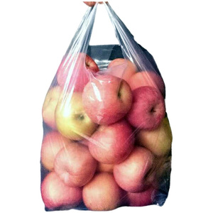 苹果袋十斤装手提袋专用袋水果袋套防雾袋m打孔亮白塑料包装袋蔬