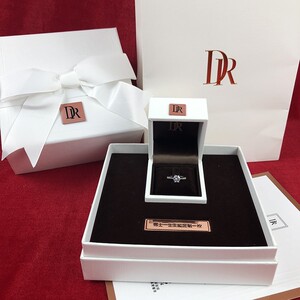迪奥萃对戒盒子仪式用dr真钻戒婚礼结婚新娘戒指闭口情侣款镀银