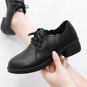 邦赛女皮鞋粗跟