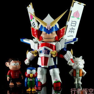 hi到痹模型 日本正版 合金机甲桃太郎 桃太郎传说 机器人可动手