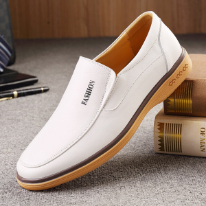 温州四季c款男士皮鞋英伦白色男土休闲鞋秋款男款小白鞋商务豆豆