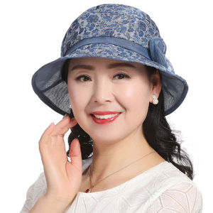 中年妇女遮阳帽妈妈款太阳帽夏季防晒帽子女夏天中老年人老人薄款