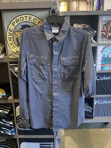 Columbia/哥伦比亚 40UPF 男士户外防晒吸湿速干微弹长袖衬衫