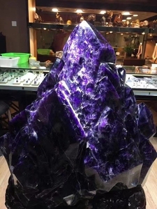 天然巴西紫水晶摆件乌拉圭原矿紫罗兰色大晶山景石客厅公司奇石