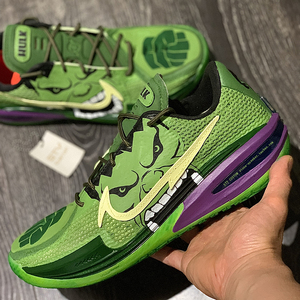 sty定制 nike air zoom gt cut 白蓝 绿巨人 轻便低帮实战篮球鞋