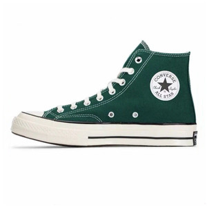 converse匡威女鞋1970s丛林绿墨绿三星标高帮男休闲帆布鞋168508c