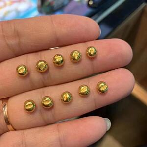 9999足金1g小金豆子黄金投资金实心纯金一克装金存攒金豆豆玻璃瓶