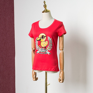 美式复古CROWNCC杰西卡旗下威莎专柜折扣街头印花短袖女T恤合集