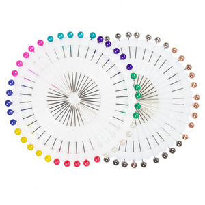 缝纫手工DIY工具 拼布定位针小彩色珠针盒每盘40枚金色玫瑰金白色