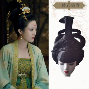 中国贵妃皇后发型假发造型贵妃古装女假发套古风整顶假发反串晚会