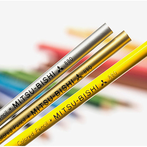 日本UNI三菱880单支36种颜色彩色铅笔36色可选