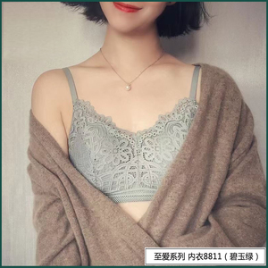 身态石墨烯内养内衣 性感蕾丝文胸胸罩细肩带 至爱8811/内裤8813