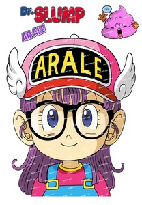 大号f0060-09阿拉蕾iq博士卡通动漫笔记本电脑旅行拉杆箱贴纸防水