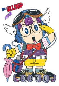 小号f0060-03阿拉蕾iq博士卡通动漫笔记本电脑旅行拉杆箱贴纸防水