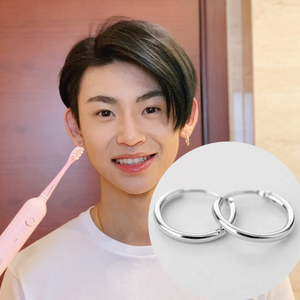 小鬼王琳凯同款纯银耳钉日韩时尚简约林彦俊朱正廷耳环耳坠潮男